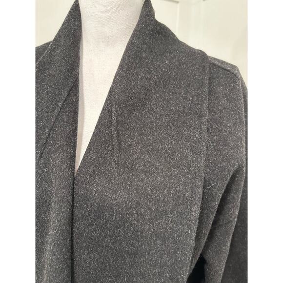 Eileen Fisher Double Face Wool/Cashmere Blend Shaw Collar Coat - Picture 6 of 8